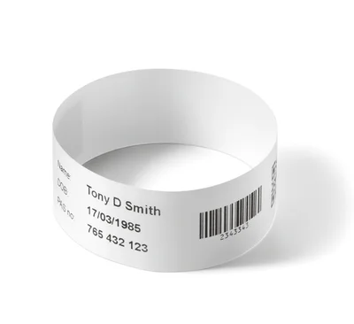 Brother Wristband Adult Adhesive 279mmx25mm (PK OF 5)