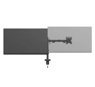 Neomounts Nero Double Flat Screen Desk Mount (phone holder+Quick-fix clamp/grommet)