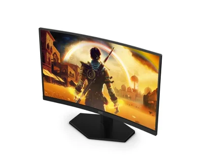 AOC C24G42FE, 23.6" Curved 1500R, VA, WLED, 1920x1080@180Hz OC (Native 144Hz), 4ms GtG, 0.5ms MPRT, 300cd m/2, 3000:1, 80M:1 DCR, Adaptive Sync, FlickerFree, Low Blue Light, Tilt, HDMI, DP