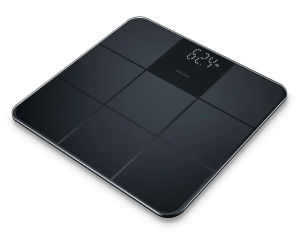 Електронен кантар Beurer GS 235, стъклен, черен, капацитет 180 кг, точност 100 г