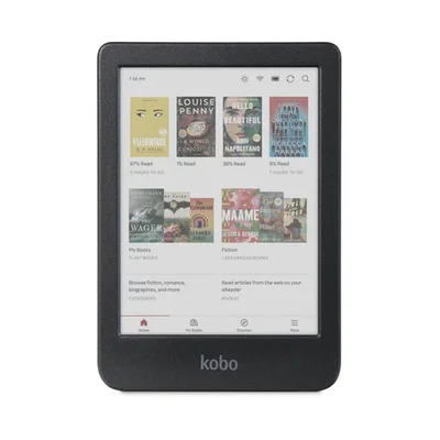 Електронен четец Kobo Clara Colour 6" E Ink Kaleido 3, 16GB, ComfortLight PRO, IPX8, Wi-Fi, USB-C, Черен
