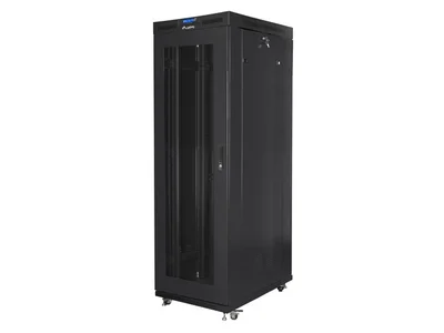 Lanberg rack cabinet 19" free-standing 42U/800x1000 (flat pack) with mesh door lcd black v2