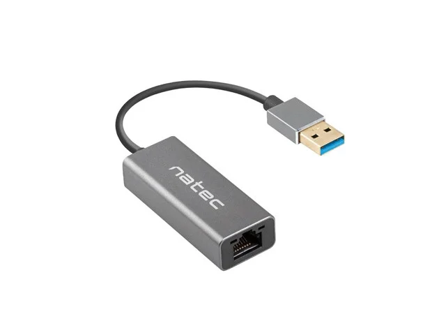 Natec Cricket USB to RJ45 Ethernet Adapter Network Card Cricket USB 3.0, 1xRJ45 1GB, Cable