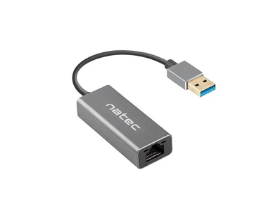 Natec Cricket USB to RJ45 Ethernet Adapter Network Card Cricket USB 3.0, 1xRJ45 1GB, Cable