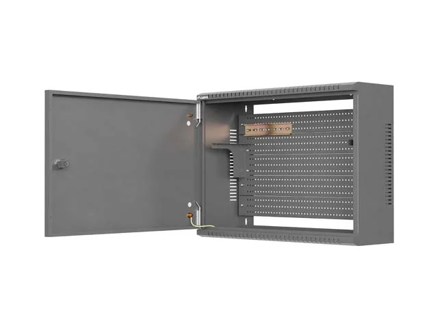 Комуникационен шкаф LANBERG – TPR 10" & 19", 3U, 560x420x180 mm, черен