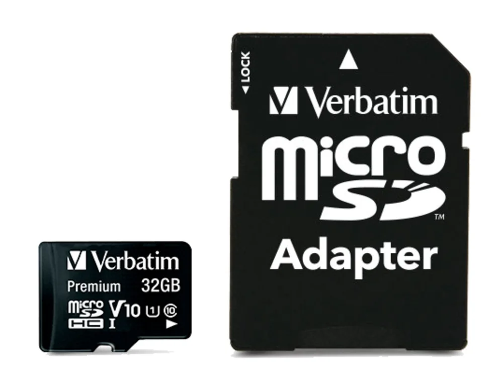 Verbatim Premium micro SDHC 32GB Class 10 (Incl. Adaptor)