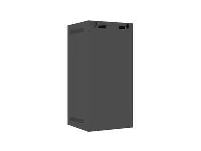 Lanberg rack cabinet 10" wall-mount 12U/280x310 (flat pack) with glass door black