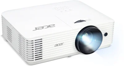 Acer Projector H5386BDi, DLP, WXGA (1280x720), 5000 ANSI Lumens, 20 000:1, 1.1x, 3D ready, 24/7 opertion, HDMI 1.4, VGA, DC Out(5V/1.5A, USB Type A), RS-232, RCA, Audio in/out, Wireless dongle included,Bluelight Shield, Speaker 3W, Bag, 2.75kg, 2?, White