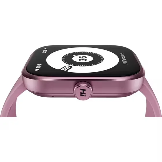 HiFuture Lume Pro Pink, 1.85 " AMOLED, Always on Display, Powered by Dual Core, Aerospace-Grade Ultra Light Aluminum Frame, Bluetooth Call, 3D User Interface, 1ATM Waterproof, 24/7 True Heart Rate & Blood Oxygen Sensor, 100+Sports Mode, Up to 7 days dail