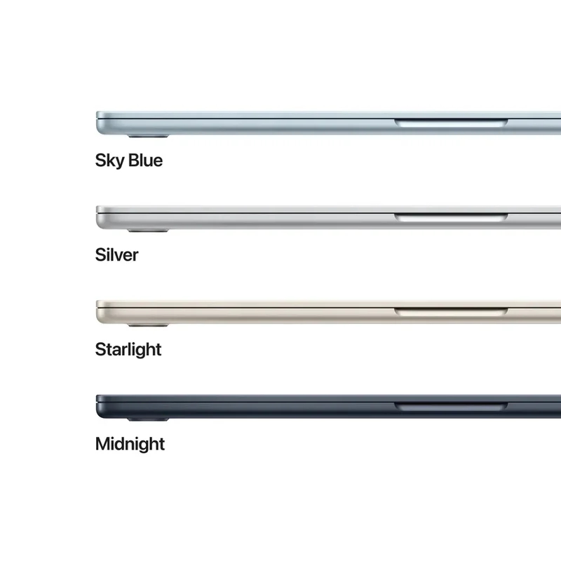Apple MacBook Air 15.3: Apple M5 chip with 10-core CPU and 10-core GPU, 16GB, 512GB SSD - Sky Blue