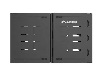 Lanberg Folding Bracket, wall-mount 19" 6U 497x400/240, Black
