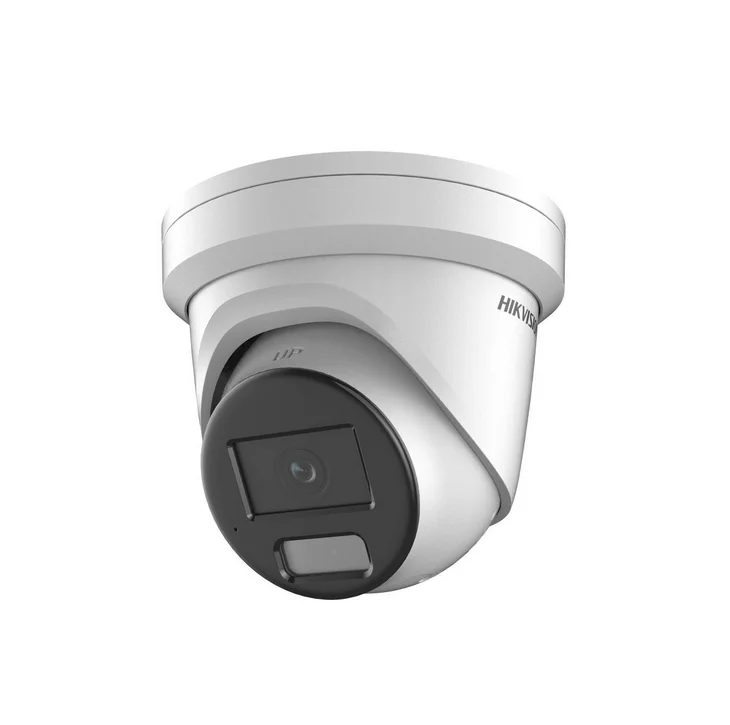 HikVision 2 MP ColorVu Fixed Turret Network Camera, 2.8 mm, 24/7 colorful imaging, White LED light up to 30m, 120 dB WDR, 3D DNR, H.265+, IP67, Built-in microphone, Built-in memory card slot up to 512 GB, 12Vdc/PoE 7W