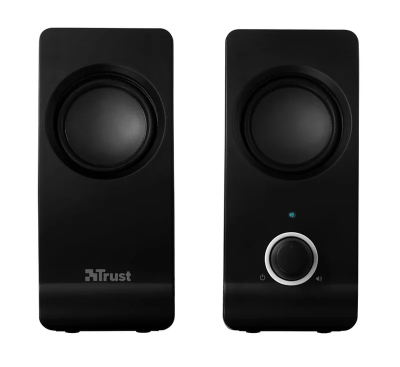 Тонколони TRUST Remo 2.0, 8W RMS, USB, 3.5 мм аудио жак, Черни