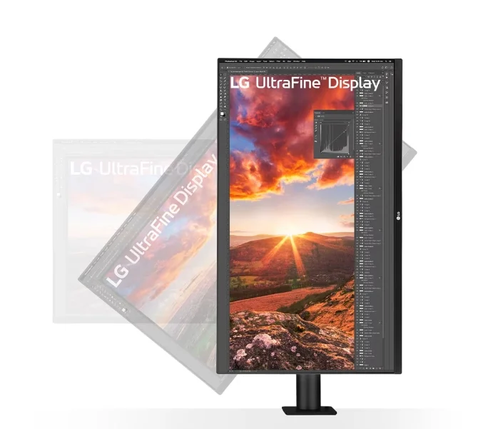 LG 32UN880K-B, 31.5" UltraFine Ergo 4K, IPS AG, DCI-P3 95%, 5ms, 350 cd/m2, 1000:1, 3840x2160, HDR 10, USB Type-C 60W, USB, HDMI, DisplayPort, AMD FreeSync, Speaker 5Wx2, LG Switch, Reader Mode, Tilt/Height/Swivel/Pivot/ Extend/Retract, Black