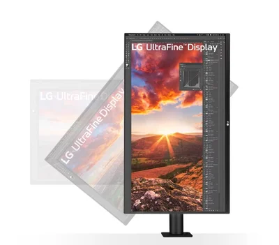 LG 32UN880K-B, 31.5" UltraFine Ergo 4K, IPS AG, DCI-P3 95%, 5ms, 350 cd/m2, 1000:1, 3840x2160, HDR 10, USB Type-C 60W, USB, HDMI, DisplayPort, AMD FreeSync, Speaker 5Wx2, LG Switch, Reader Mode, Tilt/Height/Swivel/Pivot/ Extend/Retract, Black