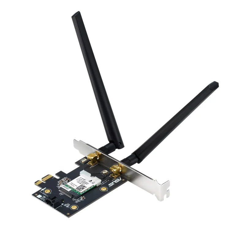 Asus PCI-E Adapter, PCE-AXE5400, AXE5400, Tri-Band, Bluetooth 5.2, WPA3, OFDMA, MU-MIMO