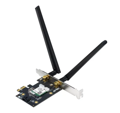 Asus PCI-E Adapter, PCE-AXE5400, AXE5400, Tri-Band, Bluetooth 5.2, WPA3, OFDMA, MU-MIMO