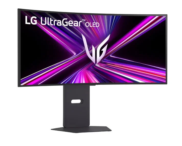 Монитор LG UltraGear 34GX900A-B 34" OLED WQHD 240Hz Curved 21:9, FreeSync, G-Sync, HDR10, USB-C, Височинно регулиране, Вградени говорители, Черен