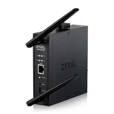ZyXEL IAP500BE, BE5000, Dual Radio 2x2 MU-MIMO, PoE+ (802.3at), Industrial AP, DIN Rail mounted Standalone/Nebula Cloud Managed, DC Power