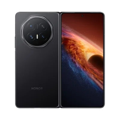 Honor Magic V6 Foldable, Black, Phenom-N49D,  6.52", unfolded 7.95", OLED 2420x1080, unfolded 2352x2172, Snapdragon 8 Elite Gen 5, (2x4.6GHz +6x3.6GHz), 16GB, 512GB, 64+50+50MP/20+20MP, Li-Po 6 660mAh, FPT, BT, USB Type-C, Android 16, MagicOS 10