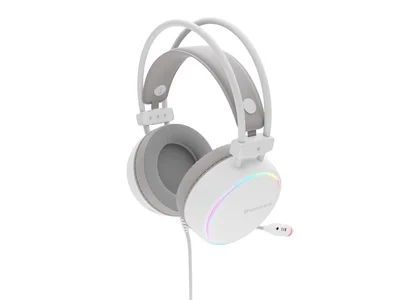 Геймърски слушалки Genesis Neon 613 G2 с микрофон, RGB подсветка, бели