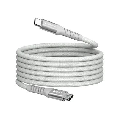 USB-C кабел Verbatim Sync & Charge магнитен 120 см 100W, сив