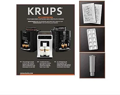 Krups XS530010 Maintenance Kit (2 Descaling Agent Packets, 10 Cleaning Tablets, 1 Filter Cartridge)