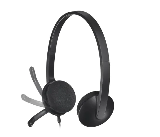 Слушалки Logitech H340 USB, черен