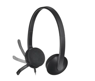 Слушалки Logitech H340 USB, черен