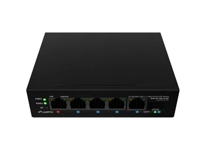 Суич Lanberg ILFE-4P-1Ge-1S-90 PoE++ 10 порта 3xSFP DIN Unmanaged