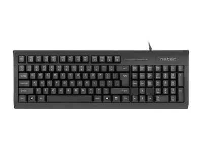 Natec Keyboard Moray US Layout With Id Card Reader Black