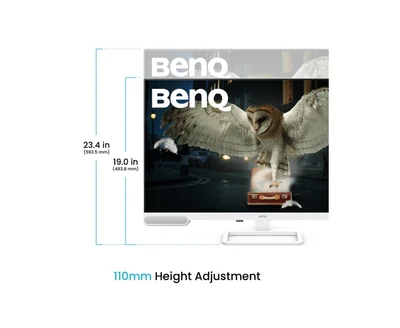 BenQ EW3290U 32” 4K BenQ Home Entertainment Monitor, WORK &  ENTERTAINMENT DISPLAY EW3290U WHITE
