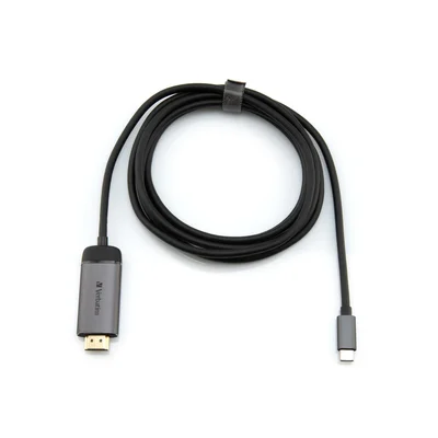 HDMI адаптер Verbatim – USB-C към HDMI, USB 3.1 Gen 1, 1.5 м, сребрист