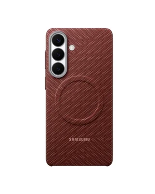 Калъф Samsung S26+ Carbon Magnet, коралово червен