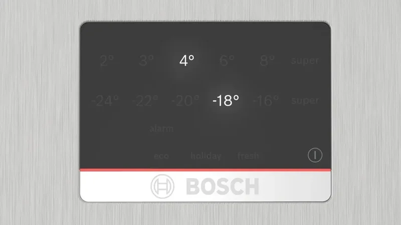 Bosch KGN397LDF, SER4, FS fridge-freezer NoFrost, D, 203/60/66cm, 363l(260+103), 35dB(B), IC, VitaFresh XXL, 0° drawer, Glossy Backwall with Multi Airflow, 2 cooling systems, Intelligent Inverter Technology, Inox-look, display