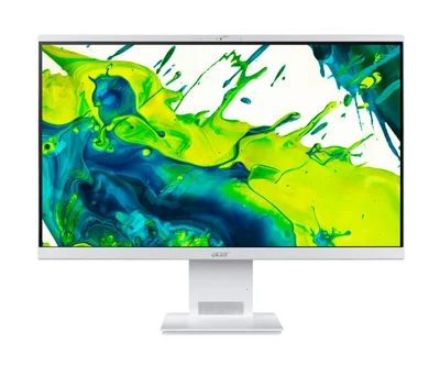 AIO компютър Acer Aspire S27-B 27" FHD IPS 144Hz, Intel Core Ultra 5 115U, 16GB DDR5, 1TB SSD, Intel Arc Graphics, без OS, бял