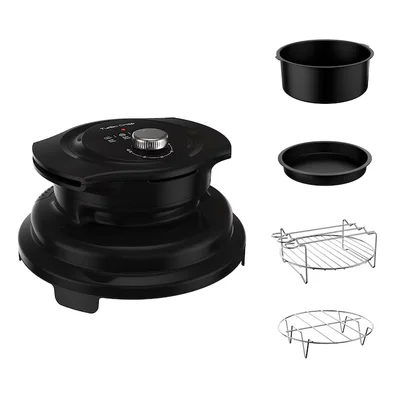 Капак за готвене с горещ въздух Tefal LF101810 Turbo Crisp, 1600W, 6l, керамично покритие, черен
