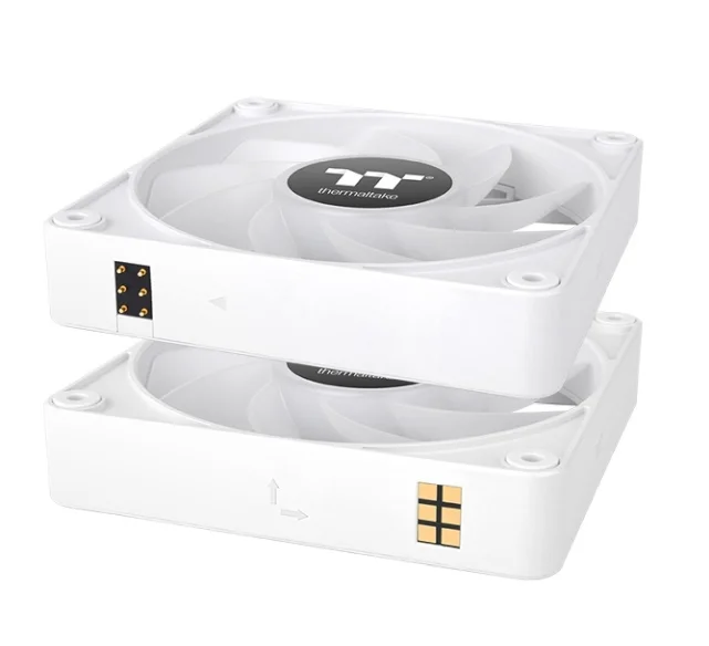 Thermaltake CT140 EX Reverse ARGB Sync PC Cooling Fan 3 Pack Magnetic Connect White