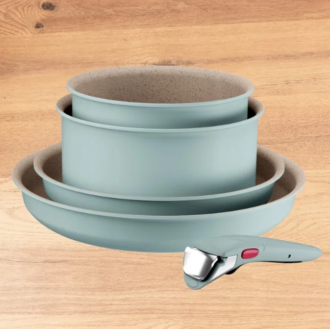 Комплект съдове за готвене Tefal – L8049502 Ingenio Harmony, 5 части, алуминий, подвижна дръжка