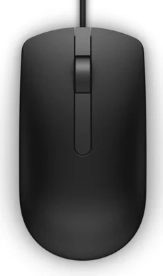 Мишка Dell MS116 оптична, кабел, 1000 dpi, черна