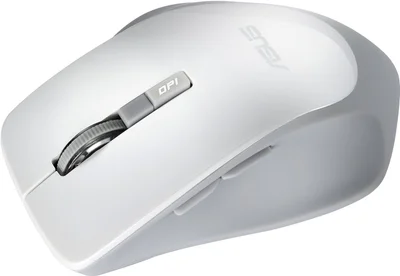 Безжична оптична мишка ASUS WT425, 1600 dpi, 6 бутона, бяла