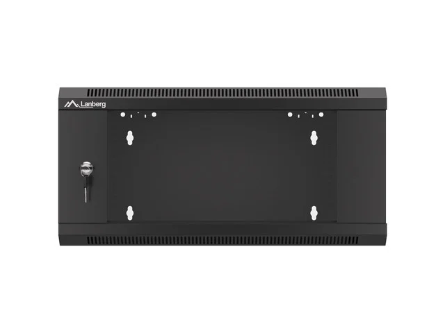 Lanberg rack cabinet 19" wall-mounted 4U 600 fast assembly (flat pack) black