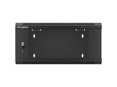 Lanberg rack cabinet 19" wall-mounted 4U 600 fast assembly (flat pack) black