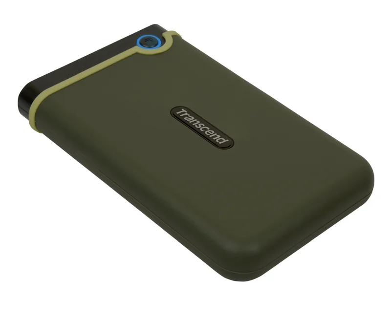Външен хард диск Transcend – StoreJet M3, 1TB, 2.5", Military Green, Slim