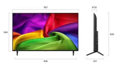 LG 43NU800B3LC 43" 4K HDR UHD, 3840x2160, DVB-T2/C/S2, AI Alpha 7, HDR 10, webOS 26, ThinQ AI, VRR, ALLM, HGiG, WiFi, Clear Voice, 4K Super Upscaling, Bluetooth 5.3, Hdmi e-ARC , CI, LAN, AirPlay2, AI Sound Pro, Google Cast, 2 Pole stand, Black