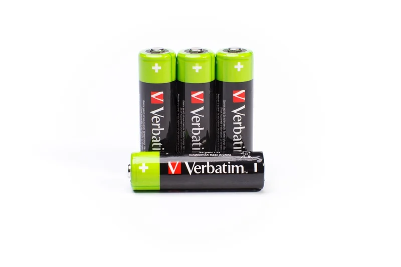 Презареждаеми батерии Verbatim AA 2500mAh NiMH 1.2V комплект 4 броя