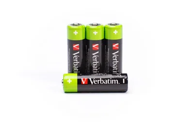 Презареждаеми батерии Verbatim AA 2500mAh NiMH 1.2V комплект 4 броя
