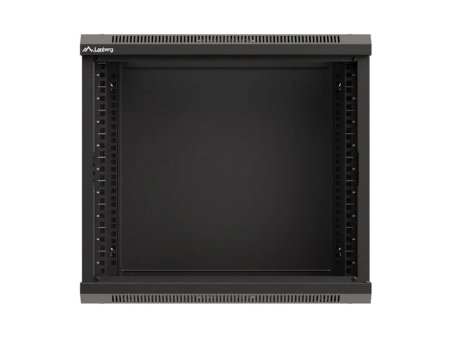 Lanberg rack cabinet 19" wall-mount 9U/540x350 (flat pack) with glass door black