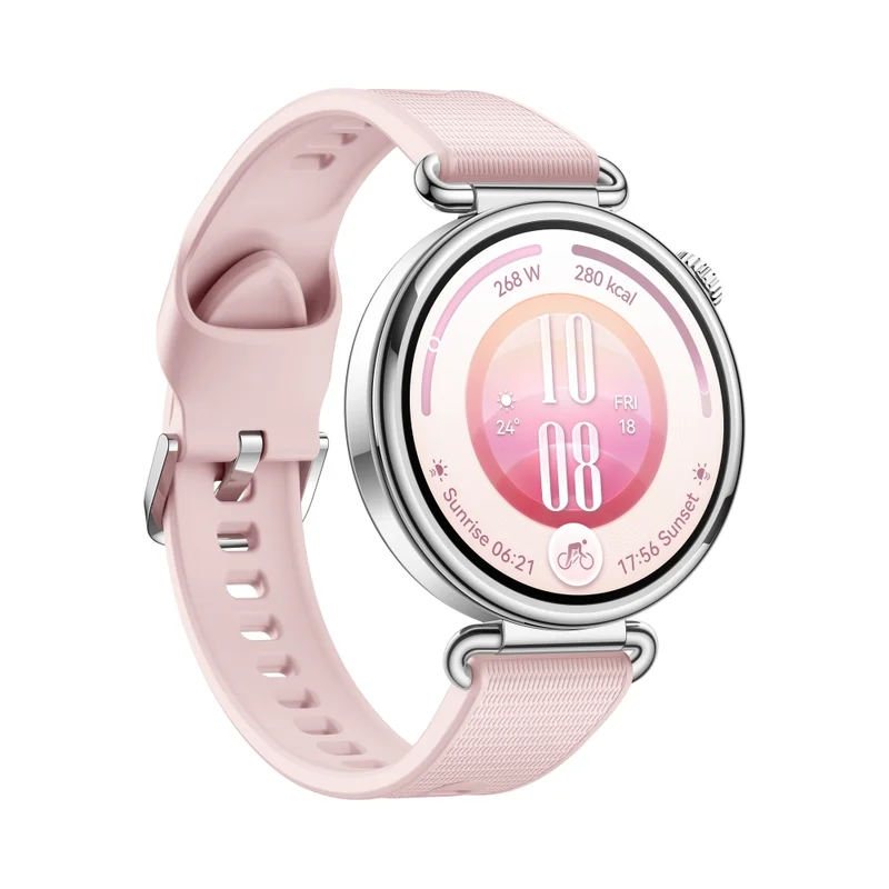 Смарт часовник HUAWEI – Watch GT 7 Konsu-B39F, 1.32" дисплей, HarmonyOS 6.1, розова каишка