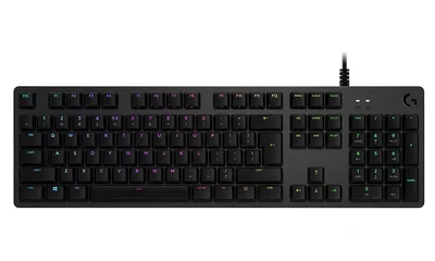 LOGITECH G512 Corded LIGHTSYNC Mechanical Gaming Keyboard - CARBON - US INT'L - USB - TACTILE